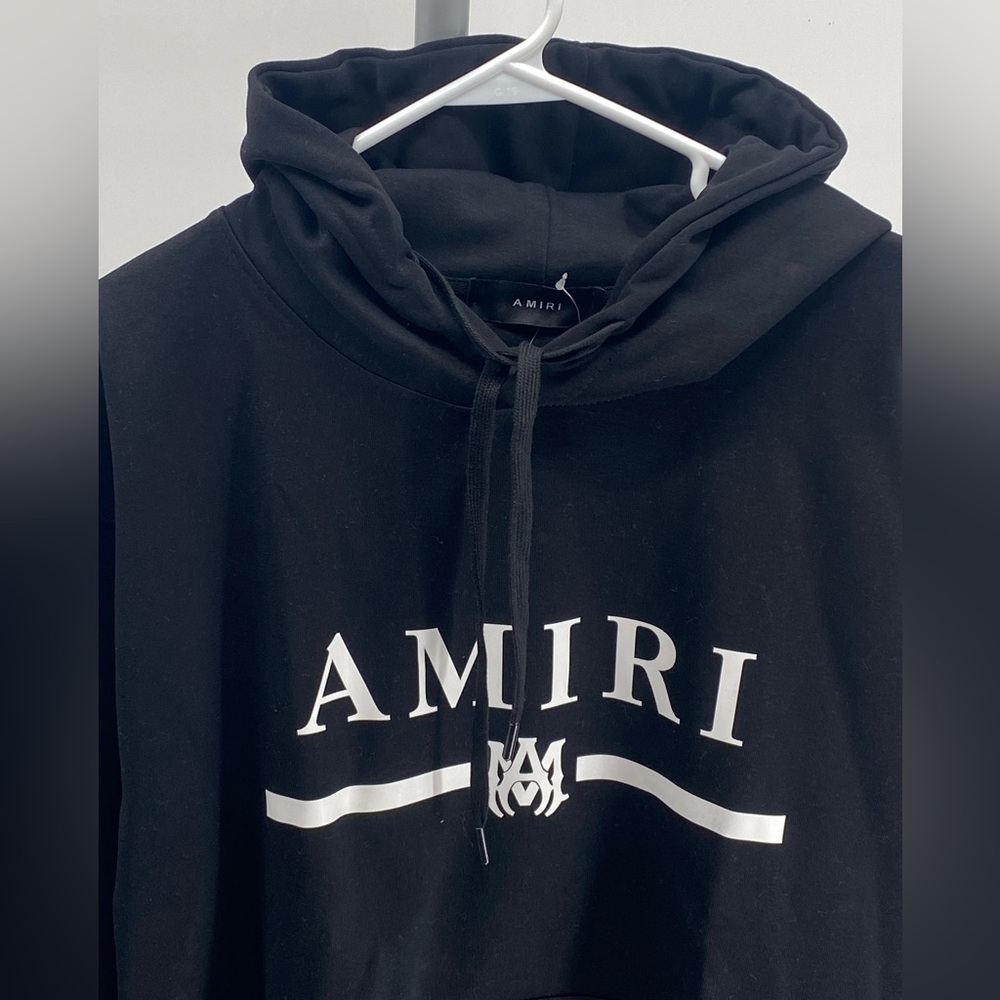Amiri MA Bar logo cotton hoodie - Picture 4 of 9